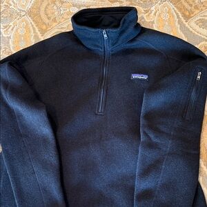Patagonia Navy Quarter-Zip Fleece